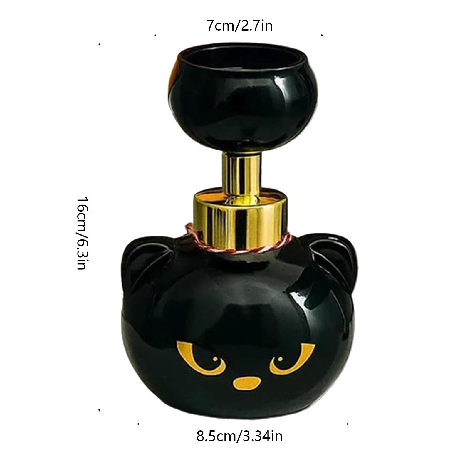 New Cute Cat Paw Foam Soap Dispenser, Cat Paw Print Soaps, Paw Soaps Dispensers Foam, Black Refillable Empty Foam Liquid Container for Bathroom Kitchen 480ml Capacity