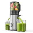 thumbnail image 1 of SMALLHOO Juicer Machines, 5.3" Wide Feed Chute Cold Press Juicer for Whole Vegetables & Fruits, High Juice Yield, BPA Free (Slivery), 1 of 7