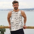 thumbnail image 6 of Pofeuu Puppy Print Men's Workout Tank Tops Sleeveless Muscle Gym Shirt Quick Dry-X-Large, 6 of 7