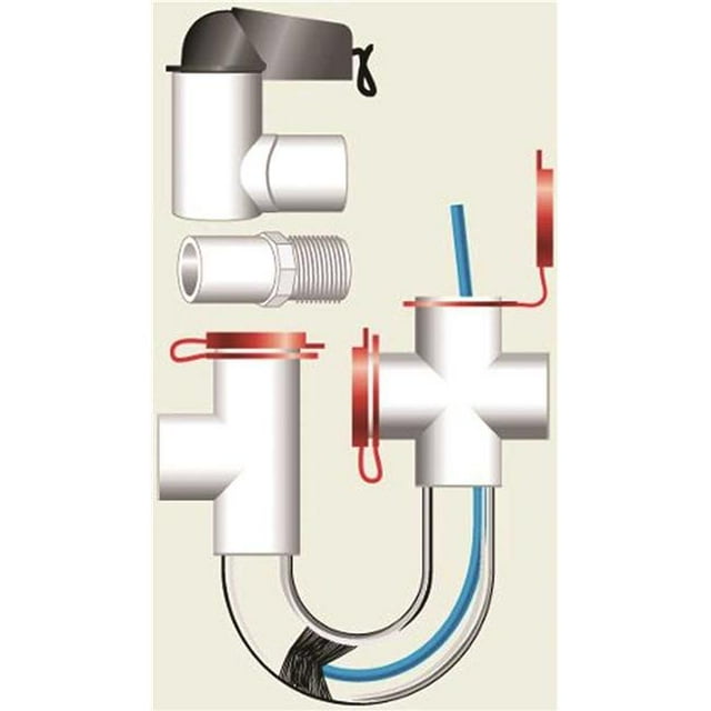 Rectorseal 83626 Ez Trap Condensate Trap And Overflow Switch Combo Kit 1.5 Gpm 3/4"