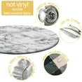 thumbnail image 3 of Round Fitted Tablecloth for Dining Room Table, Elastic Edge Table Cover for Outdoor Picnic Patio Birthday Party or Indoor Table Decor Fits Tables Up to 40''''-44"" Diameter, Marble B, 3 of 5