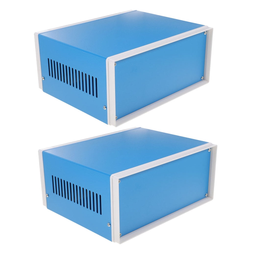 BEADCEST 2Pcs Outdoor Junction Box Metal Enclosure with Dual Wiring Ports for Electronics