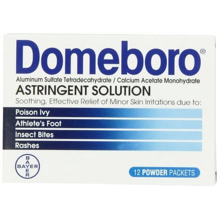 Domeboro Astringent Solution, one box of 12 packets