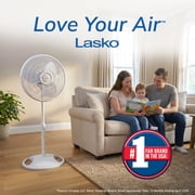 Lasko 16 3-Speed Oscillating, Adjustable Height, Pedestal Fan S16200