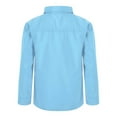 thumbnail image 3 of LiiYii Kids Boys Long Sleeve Button Down Dress Shirt Formal Uniform Turn Down Collar Tops Solid Color Blouse Light Blue 7-8, 3 of 5