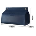 thumbnail image 2 of House Decorative Leather Tissue Box Holder, Paper Case, Foldable Napkins Dispenser Container for Living Room Bedroom Dressers Home Office, 2 of 5