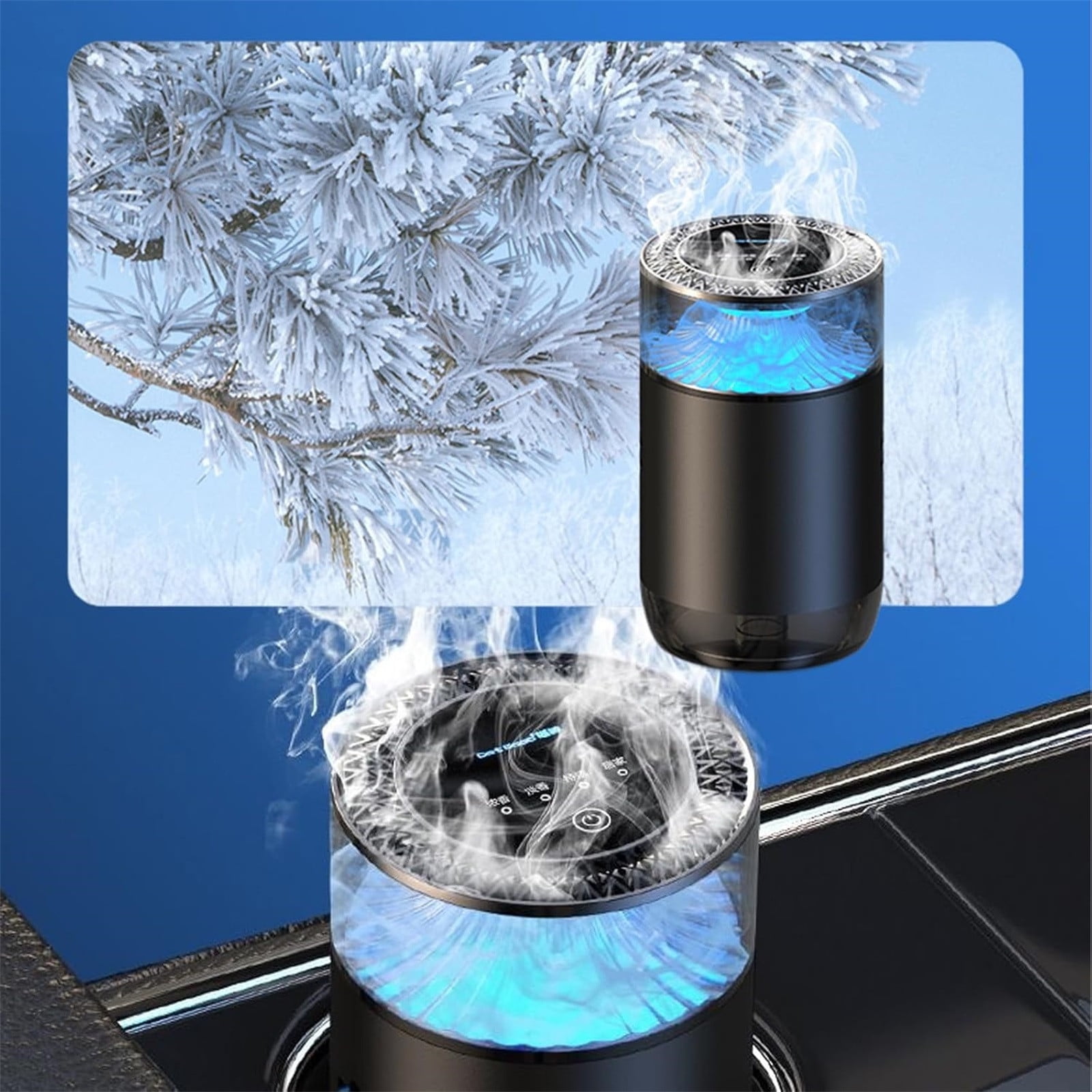 HongHeng Car air Freshener,Smart Rechargeable Long Lasting Spray Fresheners Diffuser with 3 adjustable fragrance modes for Car,Home,office