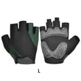 thumbnail image 3 of Eigraketly 2 piezas de guantes de ciclismo resistentes al desgaste para mujer, herramientas antideslizantes para montar, verano, transpirables, a prueba de Ciclismo Verde oscuro L Eigraketly OD026171-05, 3 of 6