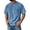 Blue, variant on Vintage Crewneck T-shirt for Mens Casual Plain Reglan Short Sleeve Shirts Plus Size Loose Basic Tees with Chest Pockets Comfy Soft Summer Clothes Blue