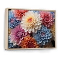 thumbnail image 2 of Designart Chrysanthemums framed wall art decor, Chrysanthemums framed wall Art, Chrysanthemums Vibrant composition I , Multi-Color Traditional Natural framed wall art, Natural brown color Frame, 2 of 5