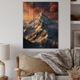 thumbnail image 2 of Designart "Alps Peaks France French wall decor I" France Print on Natural Pine Wood, 2 of 5