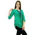 thumbnail image 6 of Phagun Geometric Print Women Wear Casual 3/4 Sleeve Short Cotton Kurti Clothing, 6 of 11