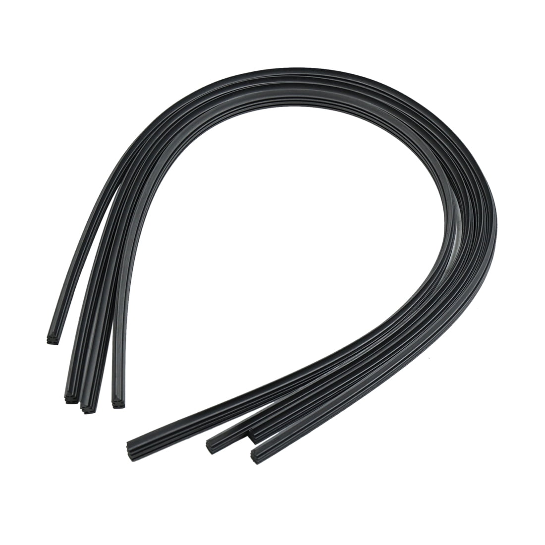 4pcs 25.6' Windshield Bracketless Wiper Rubber Refill Strip for Cars