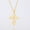 Gold, variant on TEAMER Stainless Steel Women Men's Cut Out Hollow Cross Pendant Necklace Gold Steel Jewelry