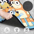 thumbnail image 3 of Goofa Bluey Tapis de Sol Imprimés 4 Pcs, Doublures en Caoutchouc Résistantes, Design Antidérapant, Protection Automobile Toutes Saisons, Véhicules, Voitures, Camions et SUV, 3 of 7