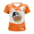 thumbnail image 5 of HAPIMO Rollbacks Shirts for Women Crewneck Tee Shirt Casual Comfy Pullover Tops Halloween Graphic Print Short Sleeve Teen Grils Fashion Clothes Womens Summer Tops Orange XL, 5 of 6