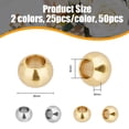 thumbnail image 2 of 1BOX 2 Colors 304 Stainless Steel European Beads Large Hole Beads Rondelle Golden & Stainless Steel Color 8x6mm Hole: 4mm 25pcs/color, 2 of 7