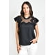 thumbnail image 1 of Blusa escote de mesh Roman Fashion 6371 Negro, 1 of 6