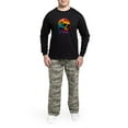 thumbnail image 5 of CafePress - Vibrant Multicolor Skull - Men's Long Sleeve Loose Fit Cotton Dark Pajama Set, 5 of 7