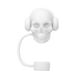 thumbnail image 2 of Vaso de silicona de grado alimenticio con tapa de popote y calavera de 10 mm, ideal para Halloween, con popote flexible, a prueba de fugas, portátil, plegable, base antideslizante, ideal, 2 of 9