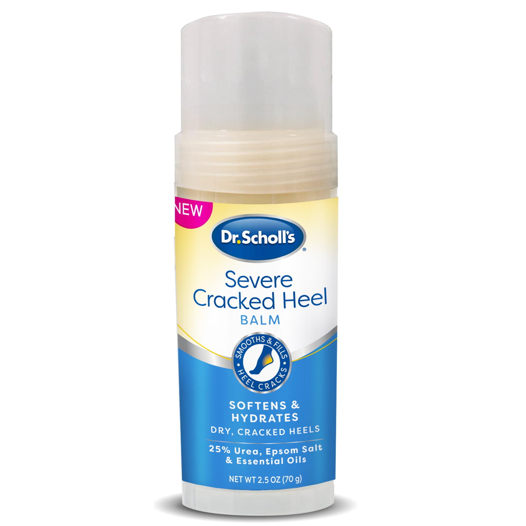 Dr. Scholl's Severe Cracked Heel Balm Dry, Repair Cracked Feet, Heals and Moisturizes, 2.5oz