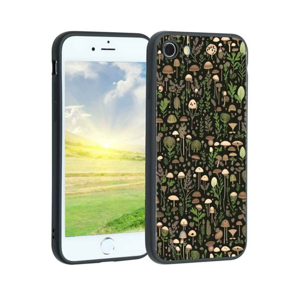 Gothic-dark-Fantasy-Forest-Woodland-plant-10 Phone Case, Degined for iPhone SE 2020 Case Men Women, Flexible Silicone Shockproof Case for iPhone SE 2020