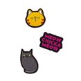 thumbnail image 2 of Retro Pop  Meow CAT Mini Patches, 3ct. Patches by Horizon Group Usa, 2 of 3