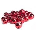 thumbnail image 1 of Package of 24 Shiny Red 50mm Christmas Jingle Bells with Star Cutouts, 1 of 1