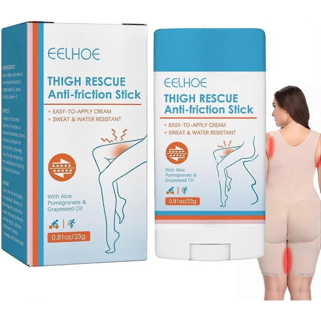 Anti-Friction Cream Protective Balm Stick - Prevents Chafing & Skin Irritation for Thighs, Legs, Heels, & Forearms