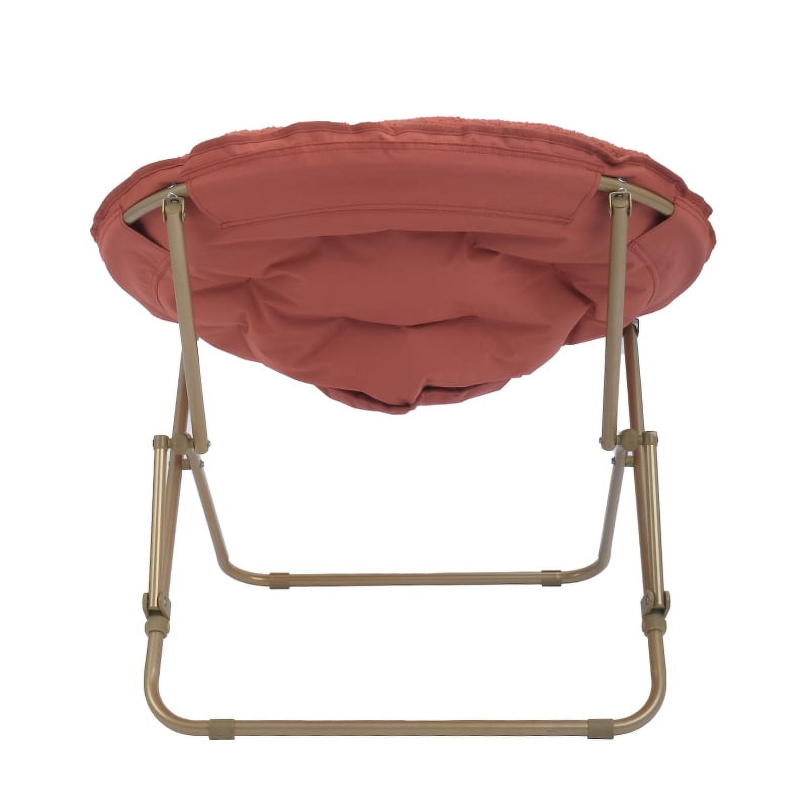 (2 pack) Mainstays Steel Padded Folding & Stacking Chairs, Red Canyon