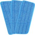thumbnail image 1 of CUITING 3 Pcs Replacement Microfiber Pad for Universal Commercial 16.5 Inch Mop Head Flat Mop Head Wet & Dry Commercial Cleaning Refills Reusable Mop Refills Fit for Most Microfiber Flat, 1 of 7