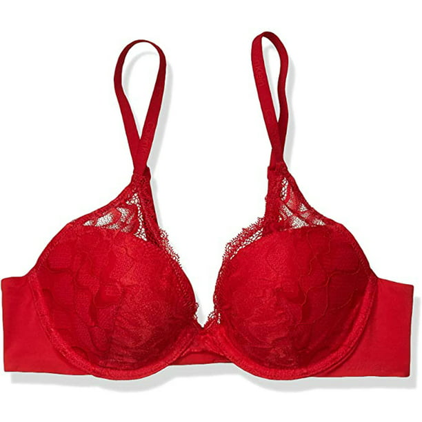 Calvin Klein - Calvin Klein Women's Perfectly Fit Lace Lined Plunge Bra ...