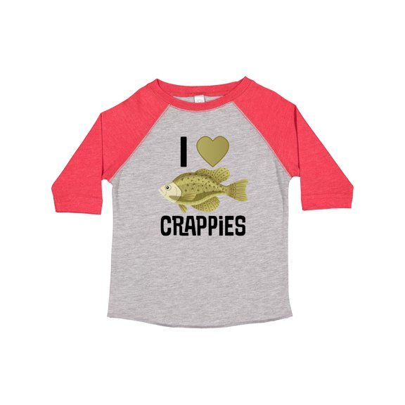 Inktastic Crappie Fishing I Love Crappies Boys or Girls Toddler T-Shirt