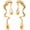 A Gold Earring, variant on Irregular WaterDrop Earrings Melted Liquid Asymmetrical Drop Earrings for Women Embrace Minimalist Statement Earrings Jewelry[b4056]