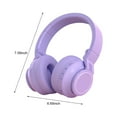 thumbnail image 3 of Latrodar Headphones Wireless Bluetooth Headset Subwoofer Bluetooth Safety Guaranteed orts Game Headphones Purple 8x6.4 Inch Home Essentials, 3 of 5