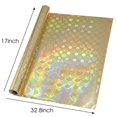 thumbnail image 3 of Papel de regalo Retrify Gold Snowflake, 43 x 10 m, holográfico, 3 of 7