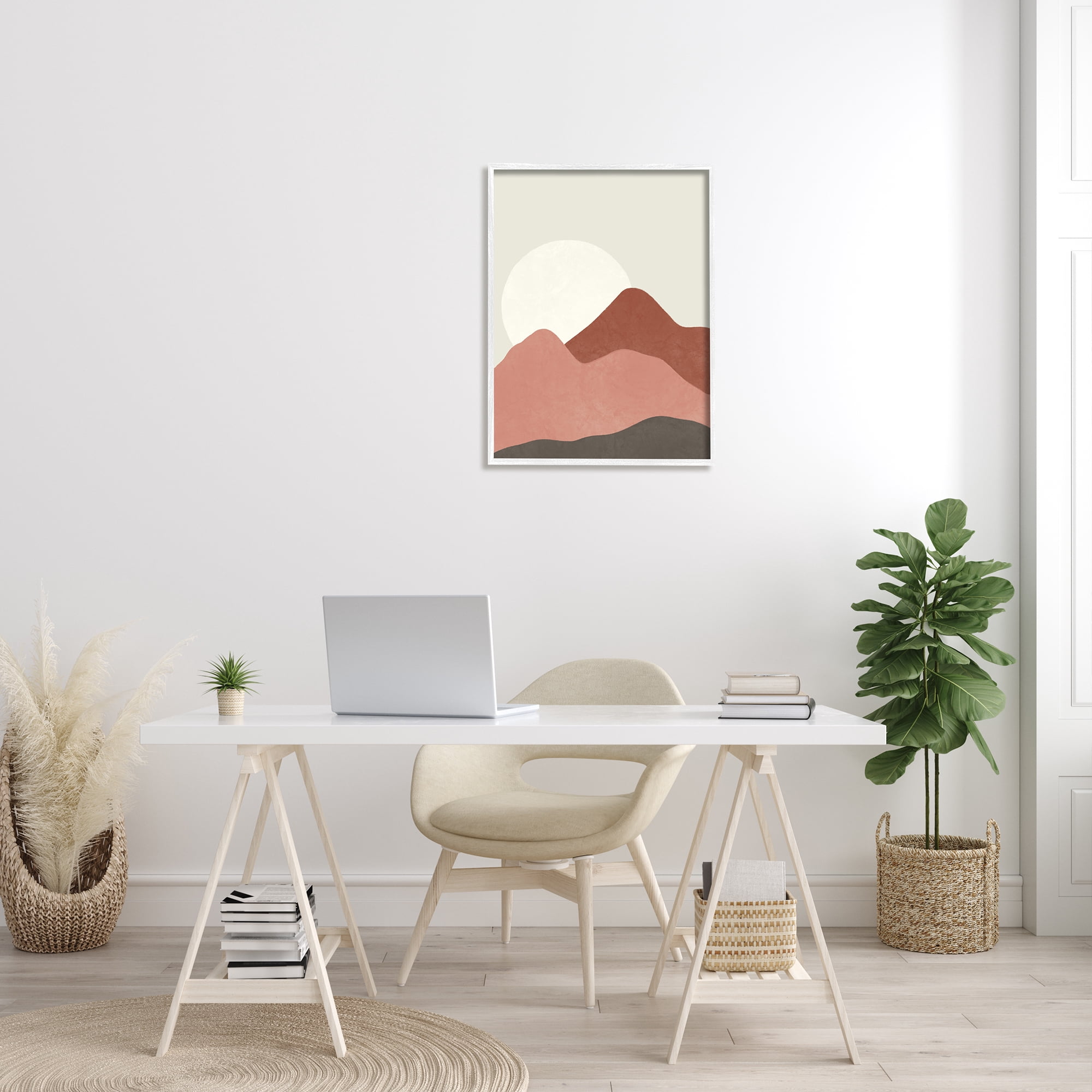 Stupell Indtries Desert Mountain Sunrise Landscape Warm Terracotta Tones,24 x 30,Design by Taylor Shannon Designs