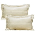 thumbnail image 2 of Home Soft Things 3 Piece Box Quilted Micromink Bedspread Set - Antique White - King (102" x 90"), 2 of 6