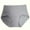 Grey, variant on Midwennn High Waisted Plus Size Solid Color Briefs Vs Panties for Women