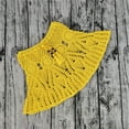 thumbnail image 5 of qolati Women Crochet Beach Mini Skirt Swim Bikini Cover Up Skirt Tie Front High Waist Knit Swimsuit Bathing Suit Coverup Trendy Beach Skirts Yellow S, 5 of 6