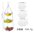 thumbnail image 3 of 3-Tier Expandable Hanging Fruit Basket | Metal Kitchen Storage Organizer | Foldable Vegetable Basket for Kitchen Living Room | Space-Saving Design, 3 of 4