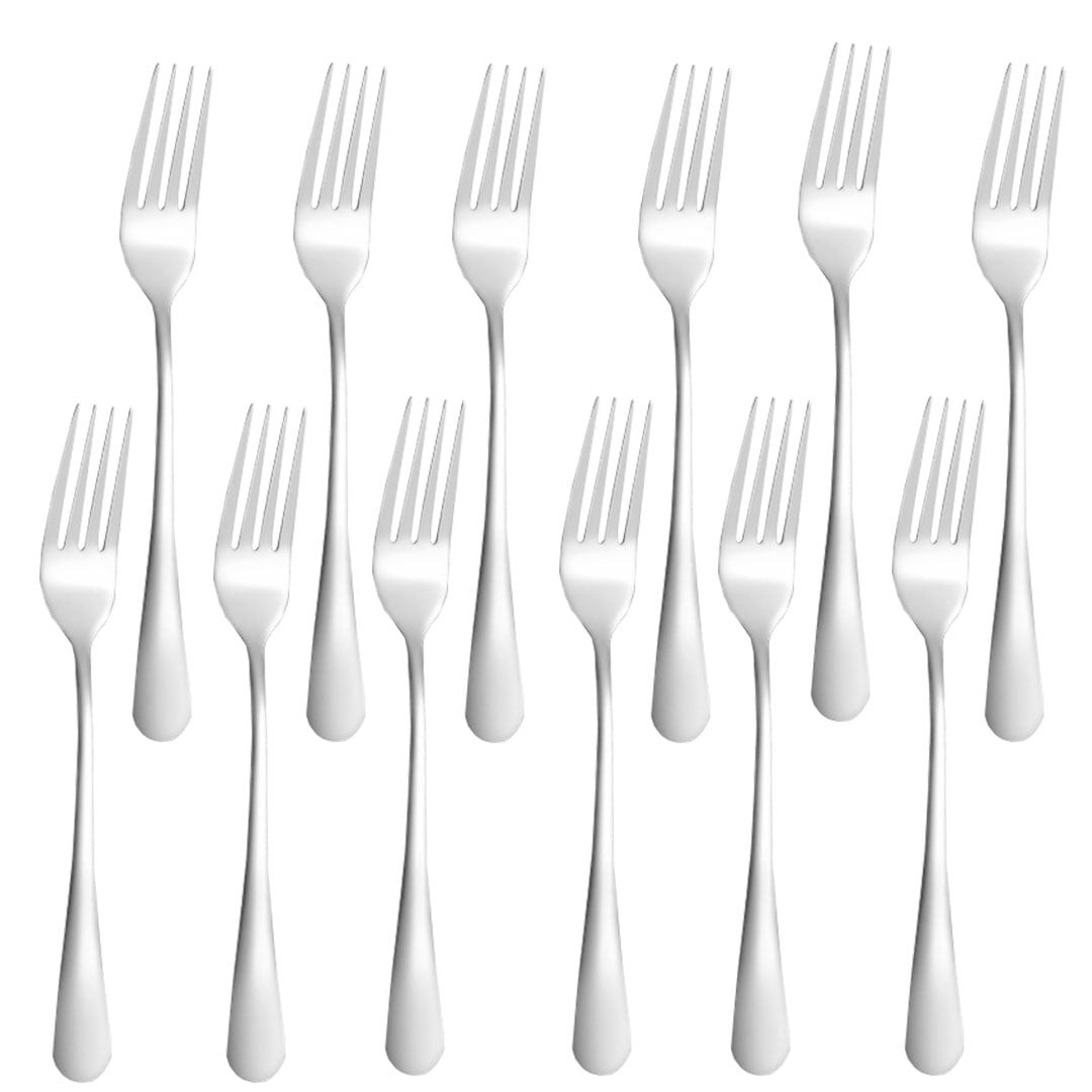 12PCS Dinner Forks Set Good Quality Stainless Steel Polished Table Forks Cutlery 