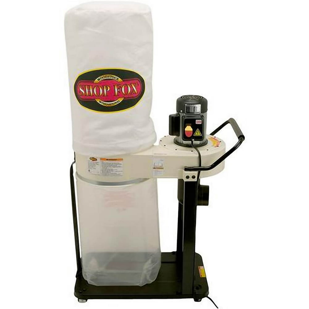 Shop Fox W1727 1 Hp 800 Cfm Portable Dust Collector 9" Balanced Steel