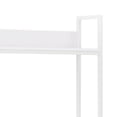 thumbnail image 6 of "Modern Simple Style Laptop Table with Bookshelf,Workstation with X-Rod Reinforcement,Metal Frame,47.2"" x 28.3"" x 27.6"",White", 6 of 9