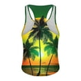 thumbnail image 4 of Kalauyu Mens Tank Tops Beach Summer Sleeveless Shirts Graphic Palm Tree Vacation Tanks Muscle Gym Tank Tops, 4 of 4