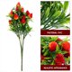 thumbnail image 4 of BRIGHTFUFU 3 uds plantas artificiales de fresa decoraciones de tallo de fresa Artificial rama de fruta falsa decoración de relleno de jarrón, 4 of 7