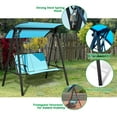 thumbnail image 5 of Topbuy Outdoor Patio Swing Loveseat Hammock Hanging Chair Turquoise, 5 of 8