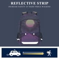 thumbnail image 5 of FORMRS Unisex School Backpack 17" Student Travel Bag with Laptop Compartment, Black Neon Road, 5 of 7