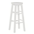 thumbnail image 2 of Linon McMullen 29" Indoor Wood Round Backless Bar Stool, White, 2 of 7