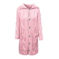 thumbnail image 4 of Women‘s Long Large Classic Cardigans Cable Knit Hood Sweater Oversized Button Duster Coat with Pocket 2024, 4 of 5